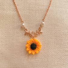 Sunflower Necklace For Women & Girls